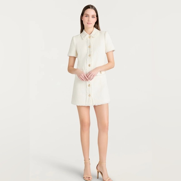 Cinq a Sept Pammy Dress- Gardenia - Picture 3 of 6